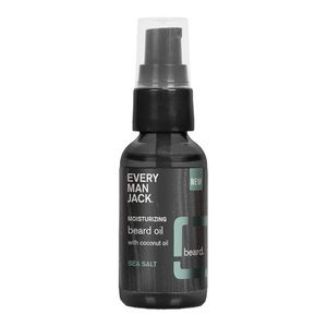 EVERY MAN JACK MOISTURIZING BEARD OIL WITH COCONUT OIL/SEA SALT - NEW, NO BOX